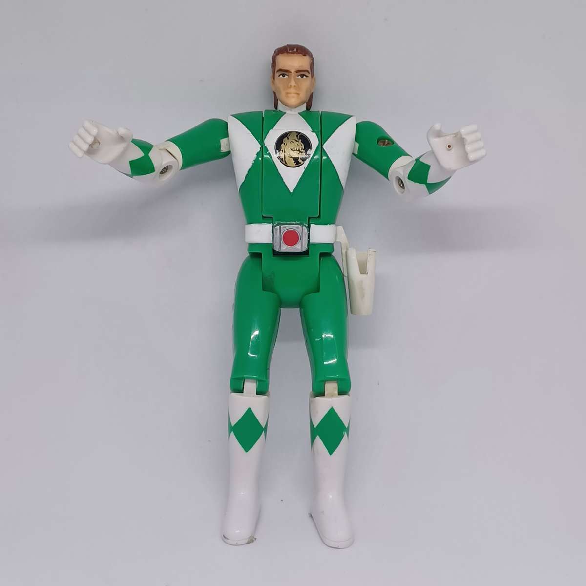 Vintage 1993 Bandai Power Rangers Tommy/Green Ranger Figure Auto Morph (14cm)