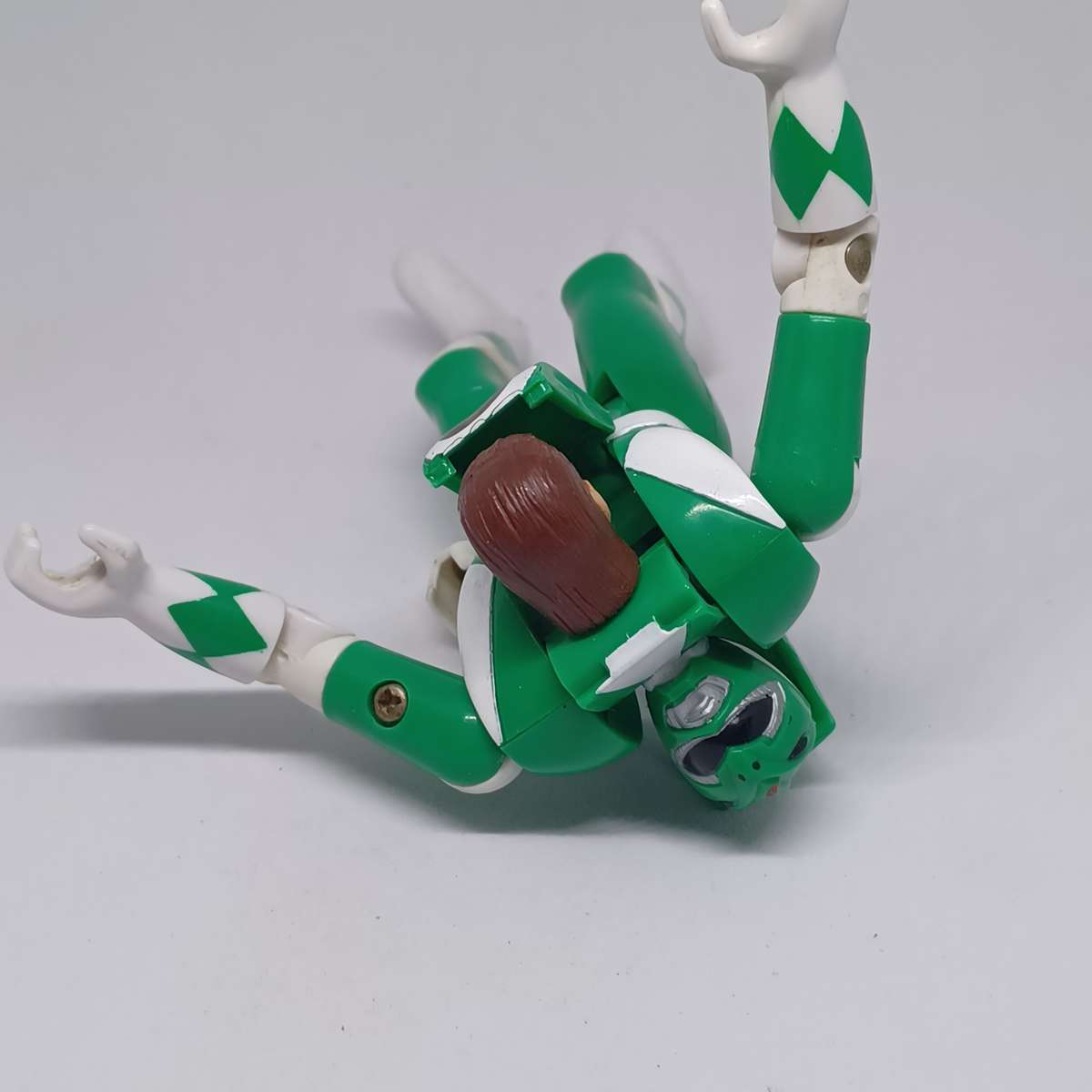 Vintage 1993 Bandai Power Rangers Tommy/Green Ranger Figure Auto Morph (14cm)