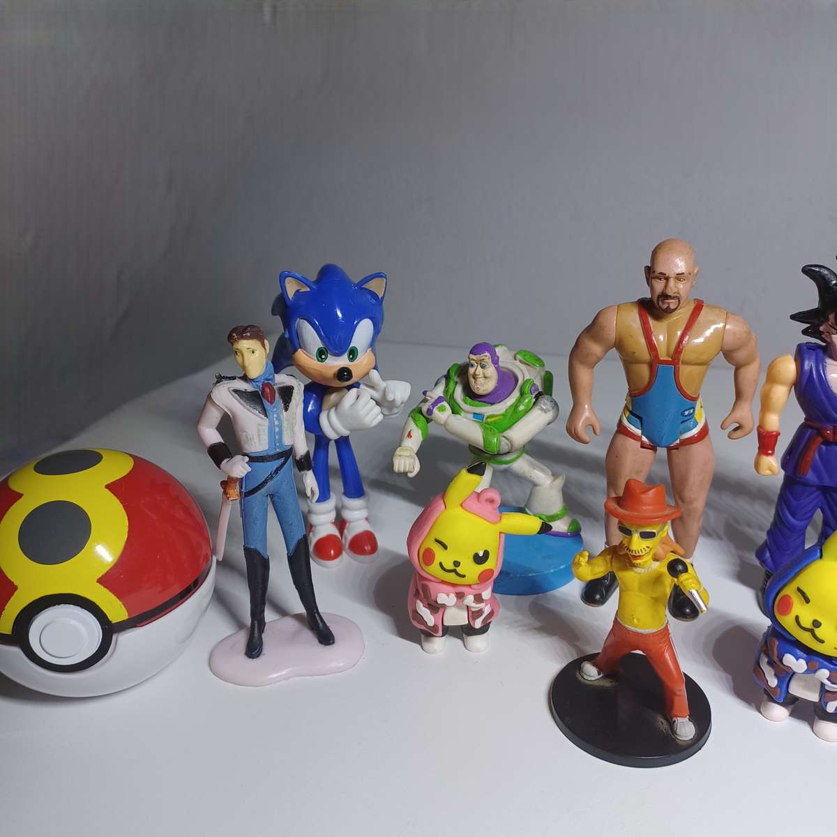 Variety of Various collectable toys