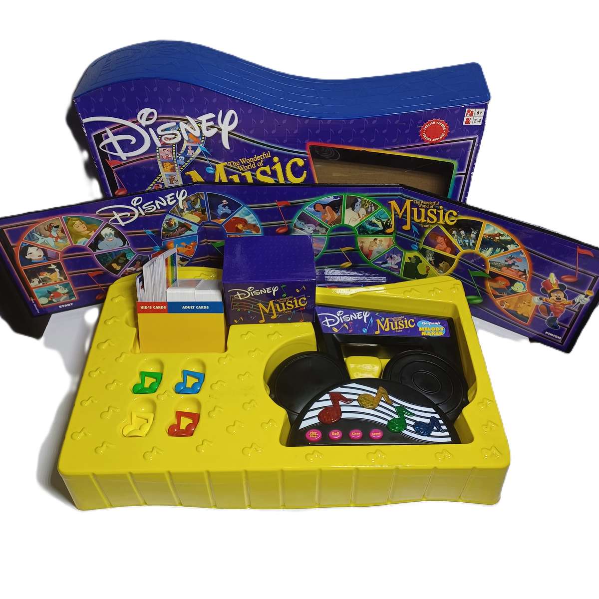 Disney The Wonderful World of Music Electronic 2002 Board Game Mattel Complete // tested working