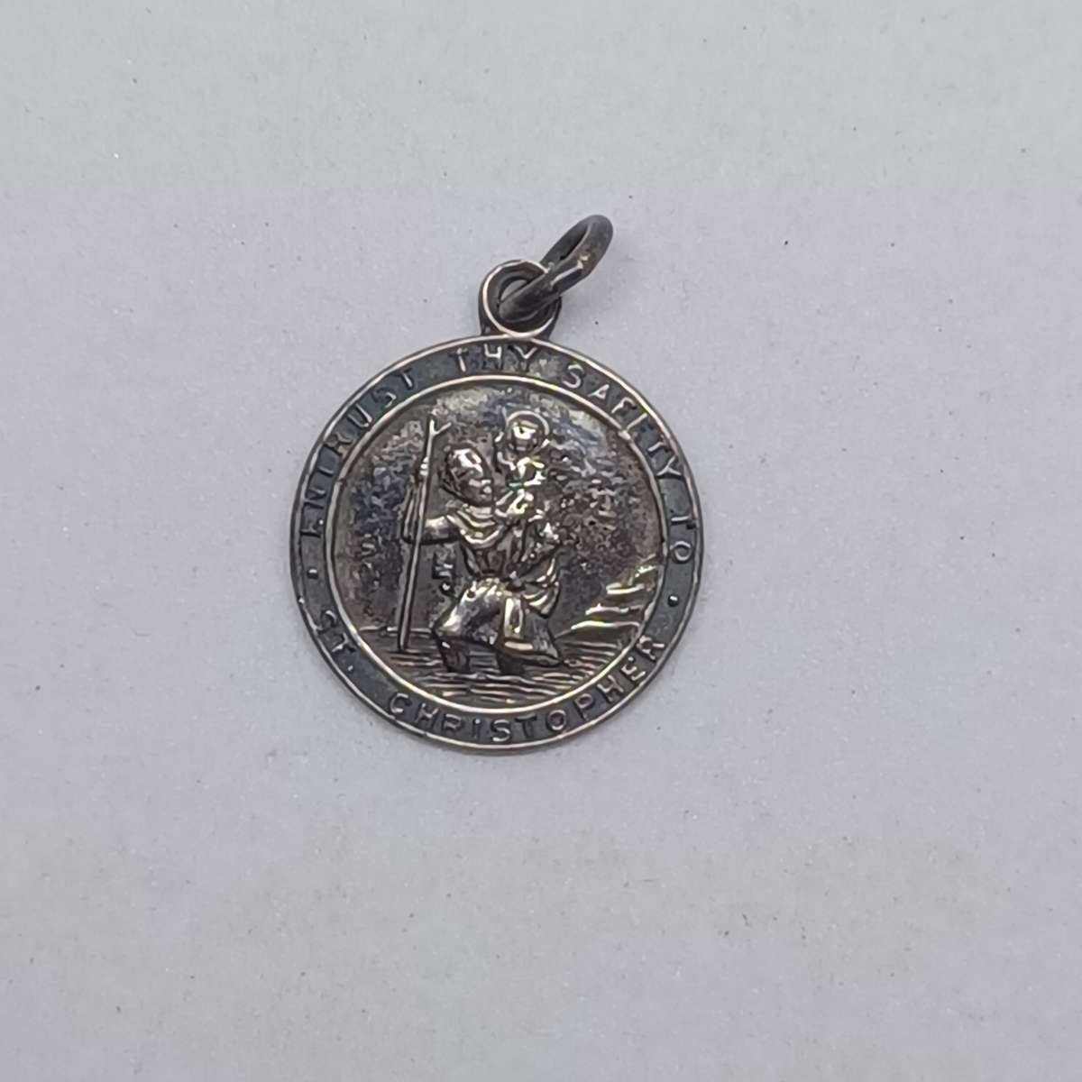 Vintage Georg Jensen Sterling silver Saint Christopher (16mm)