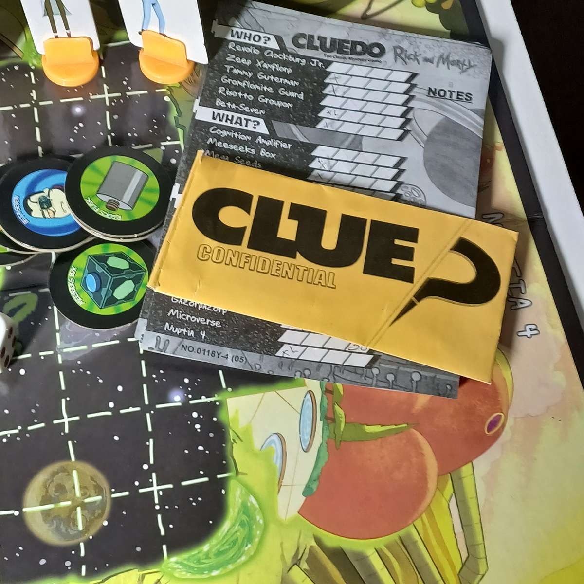 Cluedo Rick and Morty
