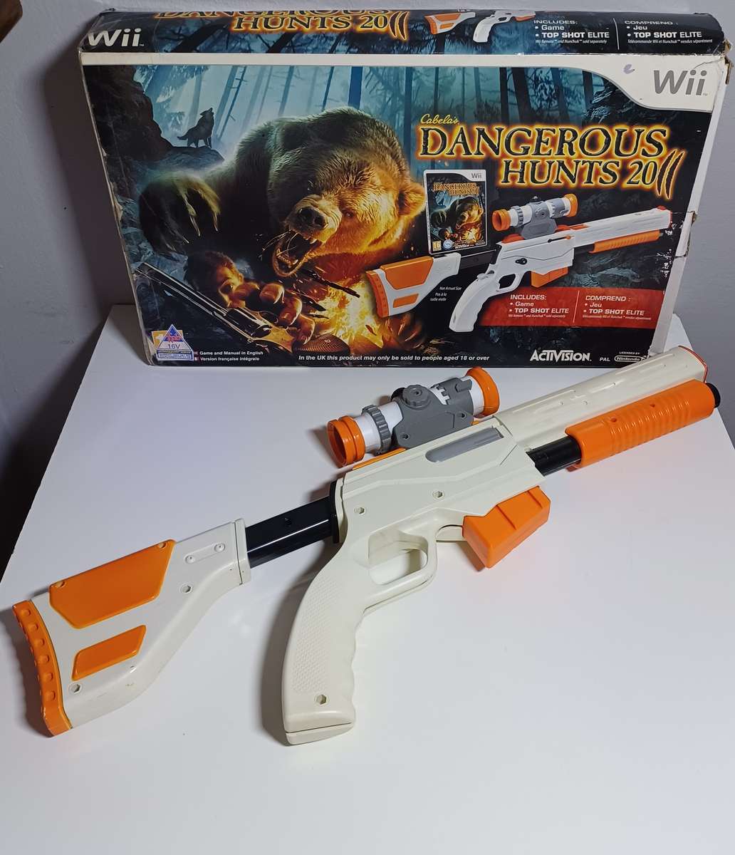 Nintendo Wii Top Shot Elite Gun Accessory (game not included)