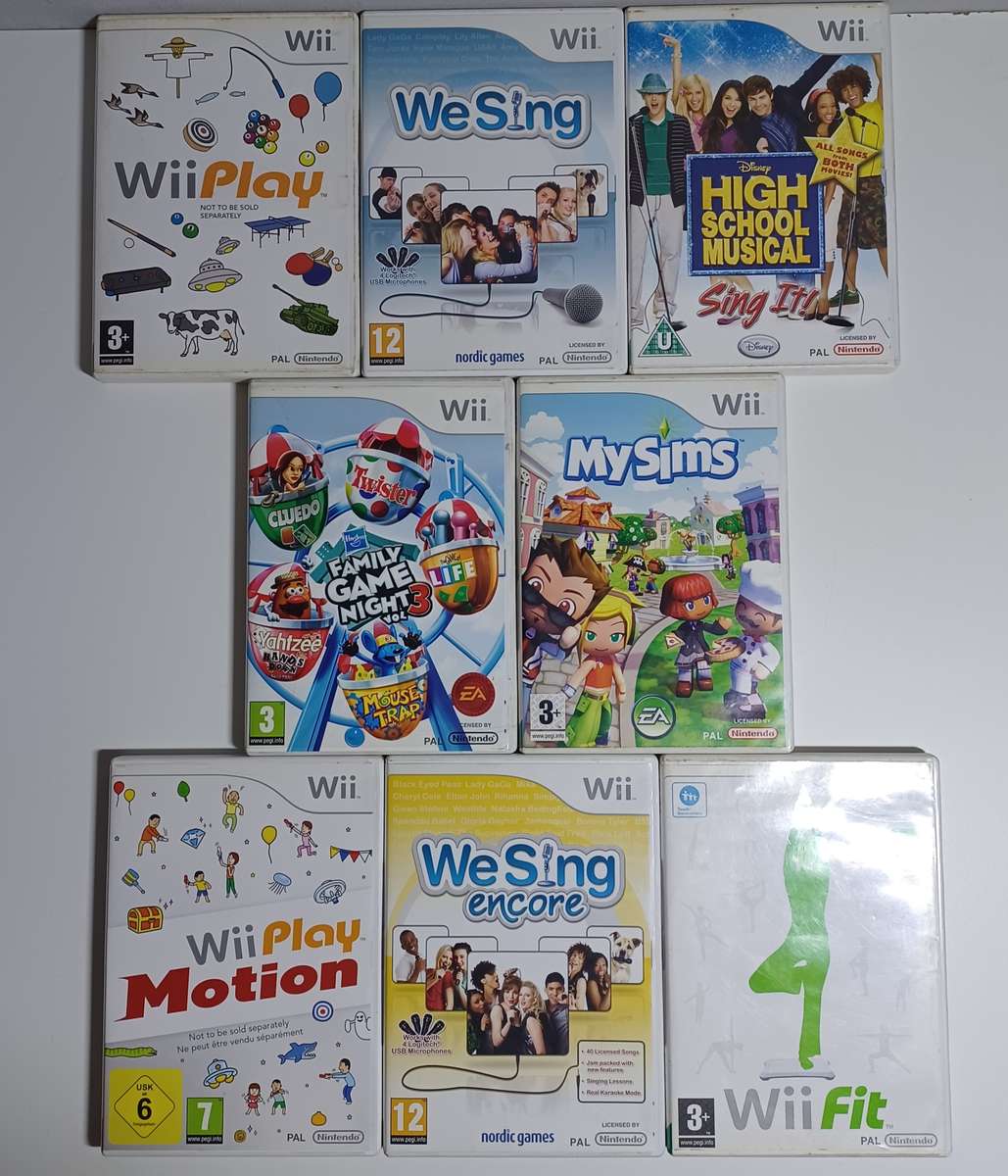 8 x Nintendo Wii Games Bundle (all tested working)