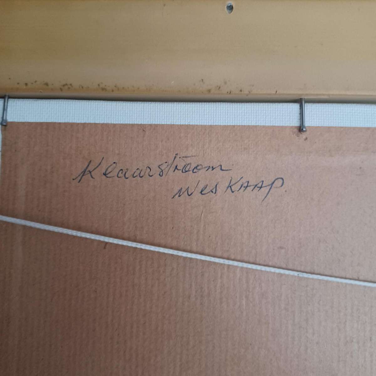 PETER G MILLER !! '08 Framed Vintage Oil on Board - Landscape Art - "Klaarstroom" - Signed