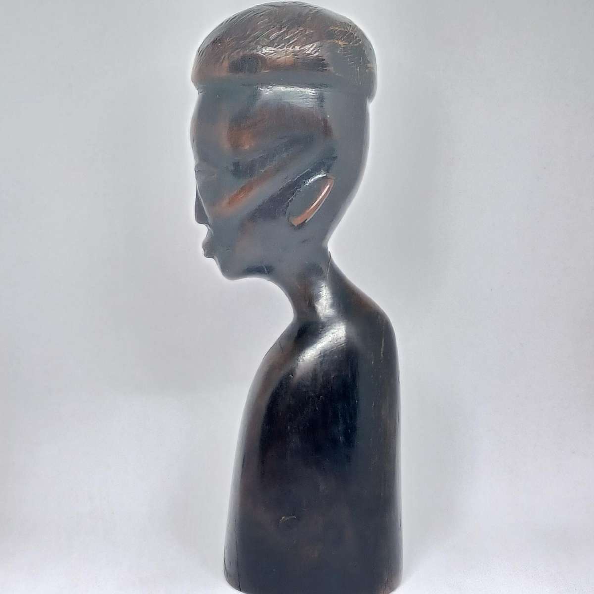 Vintage Hand Carved Wooden African Figure - (16cm)