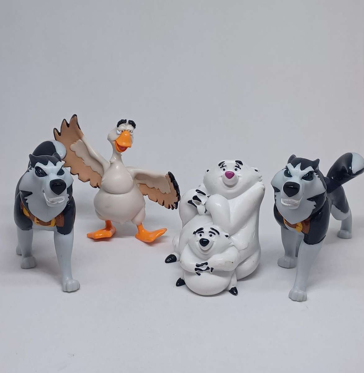 Collectable 1995 KFC Balto toys promotional items from the UK