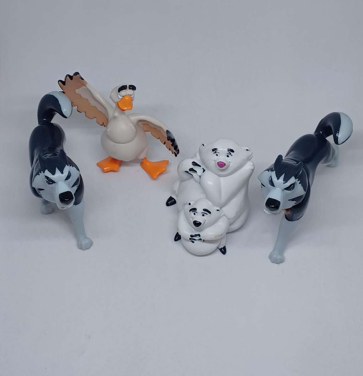 Collectable 1995 KFC Balto toys promotional items from the UK