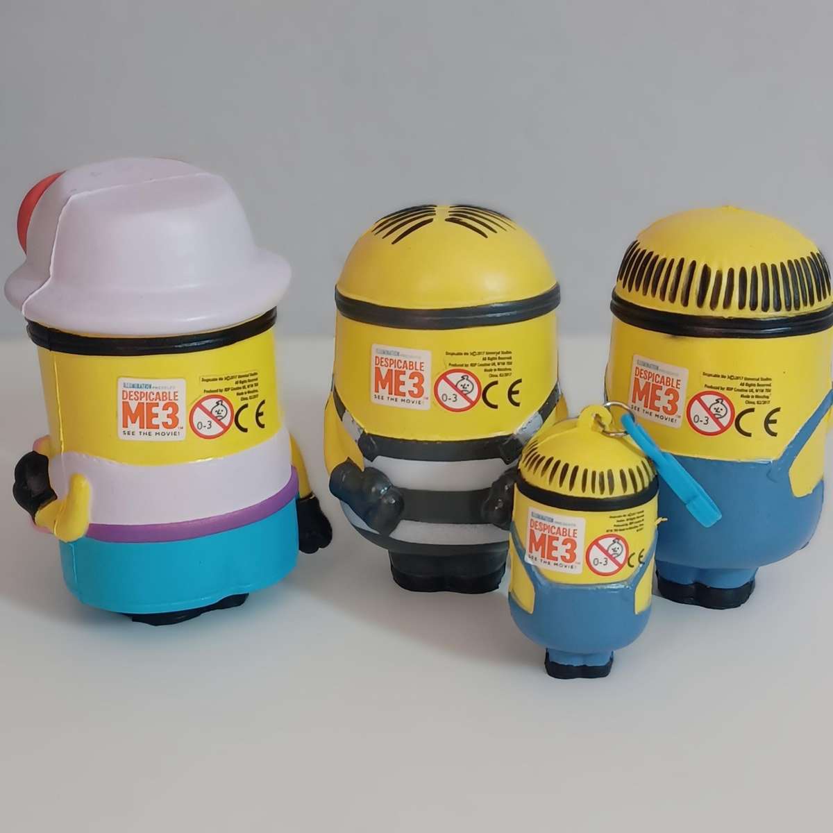 Despicable Me 3 - Minions Squishy Figures and keyring