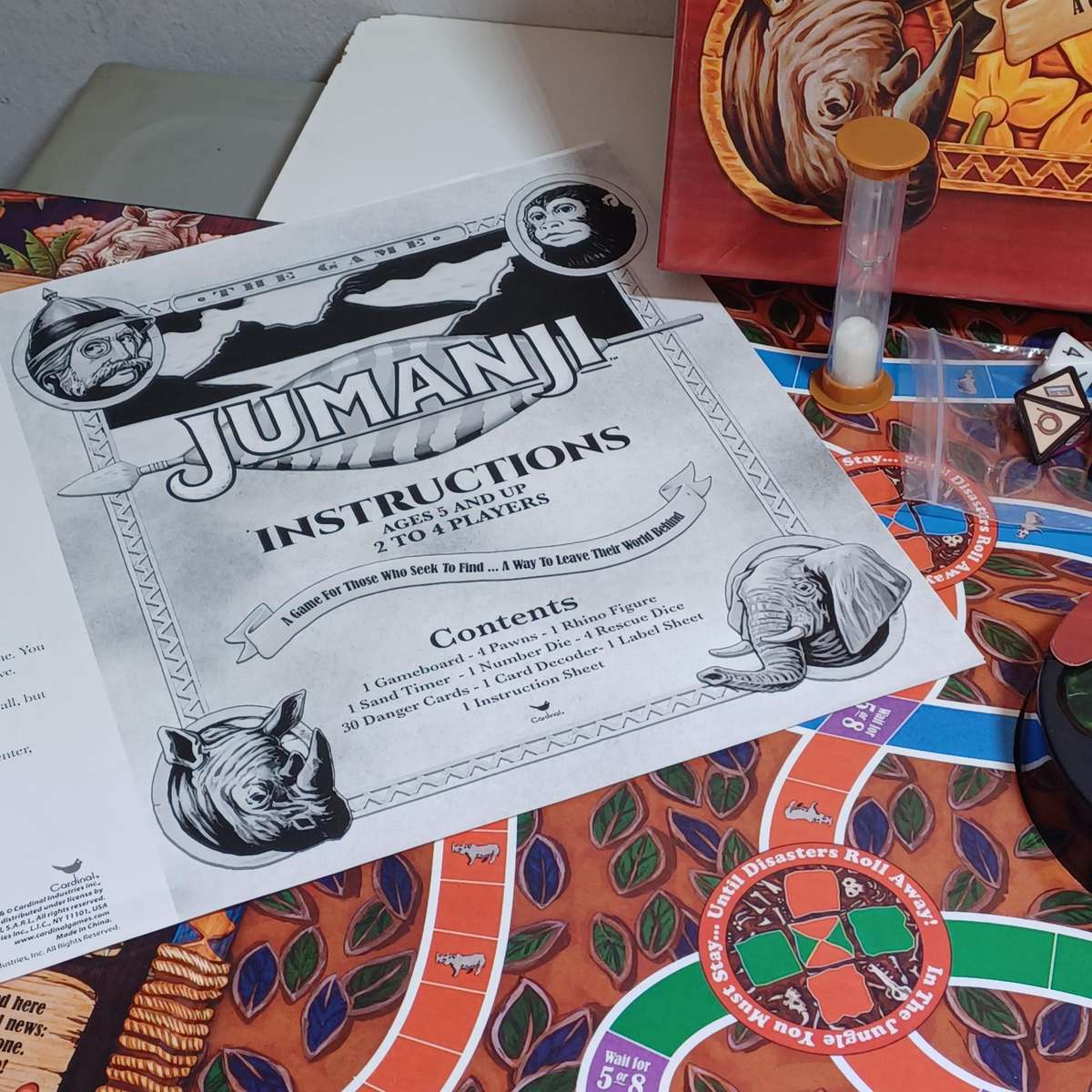 Jumanji Board Game Complete