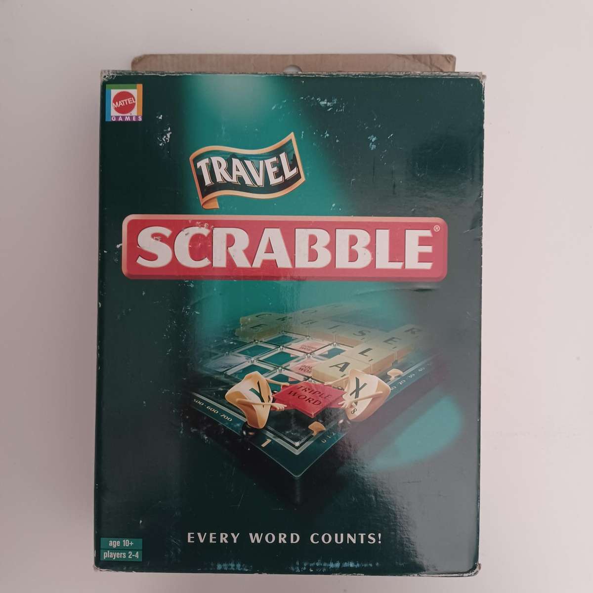 Mattel Games Travel Scrabble set, Complete