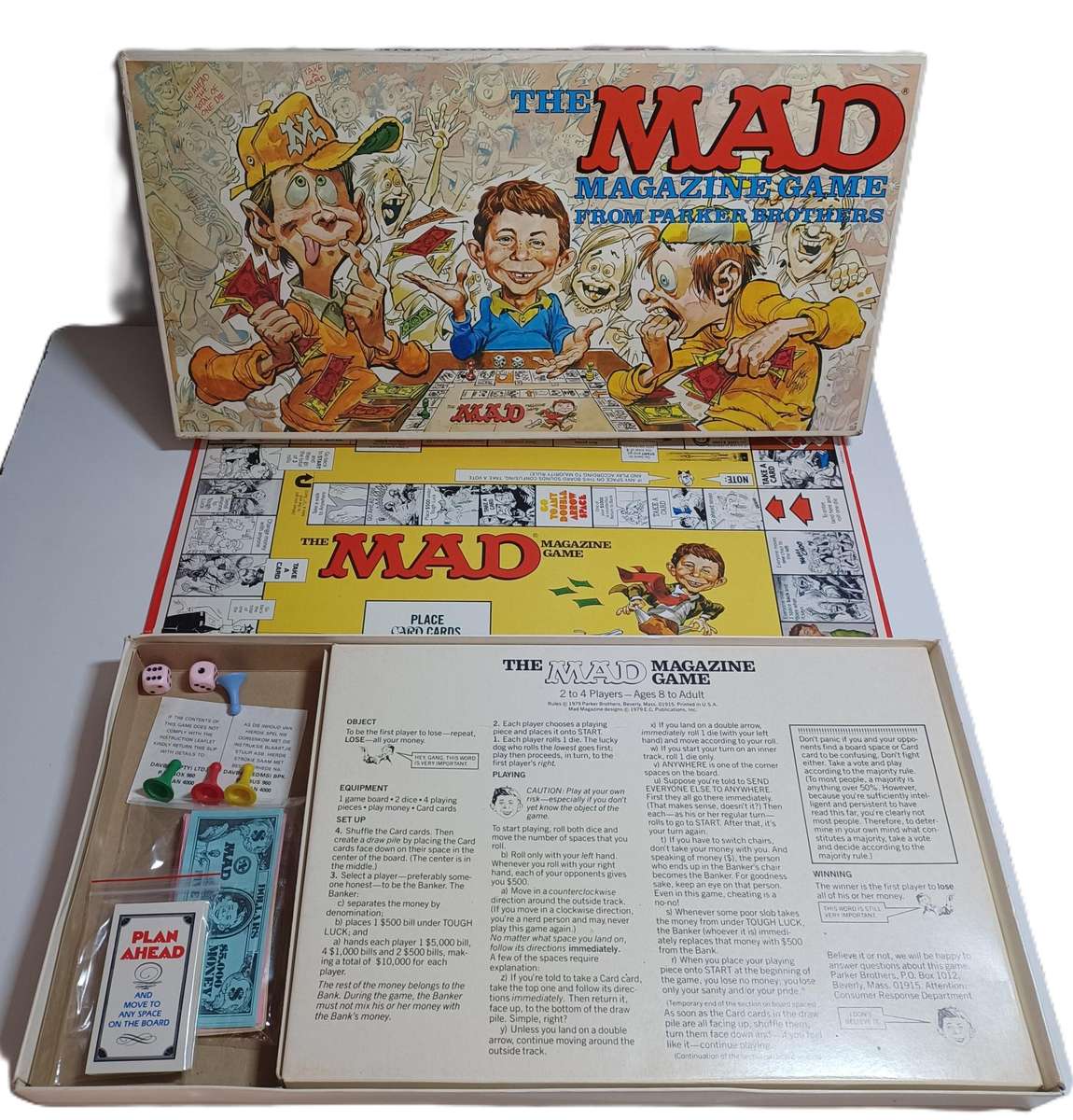 The Mad Magazine Board Game - Parker Brothers 1979 Complete