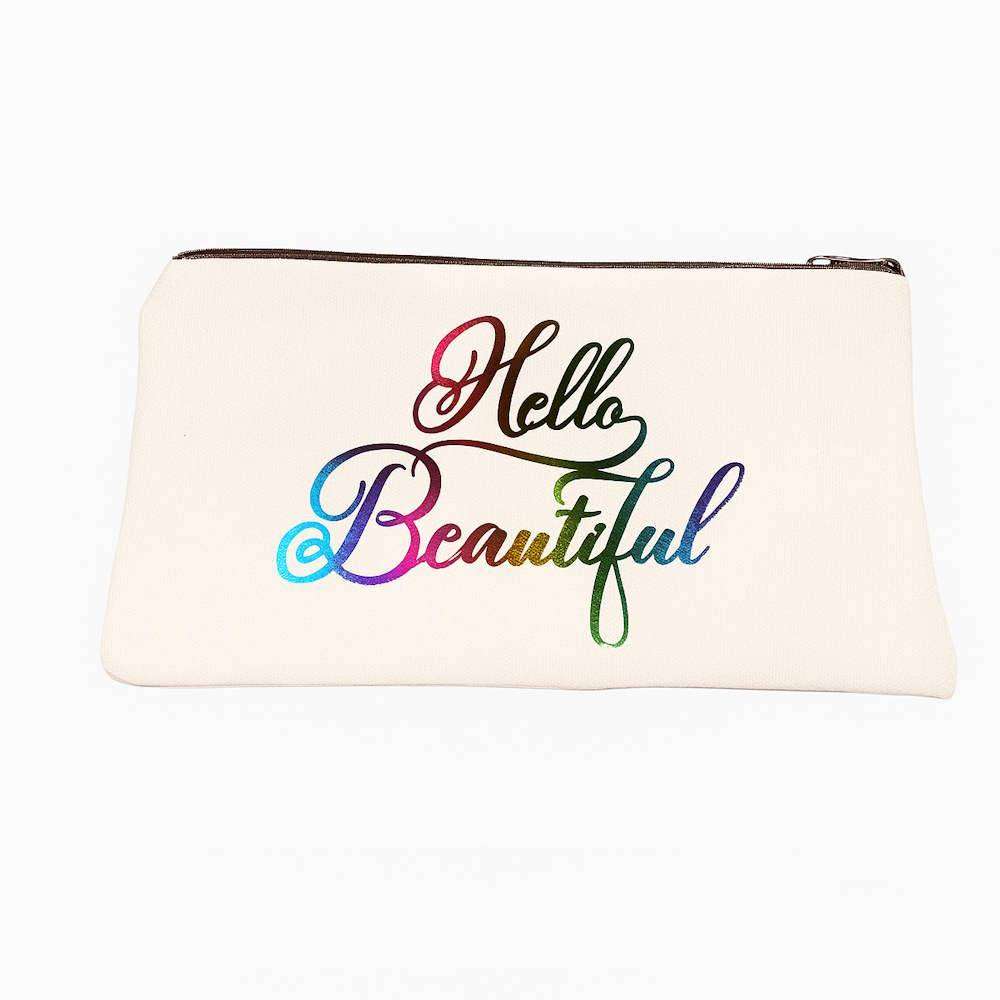 Multi-Purpose Canvas Pouch | Makeup Bag | Stationery Pouch | Travel Gift Idea | Handmade Zipper Bag