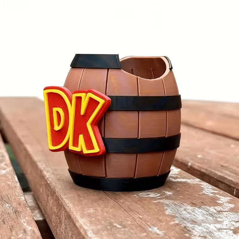 3D-printed Barrel-shaped, Controller Stand