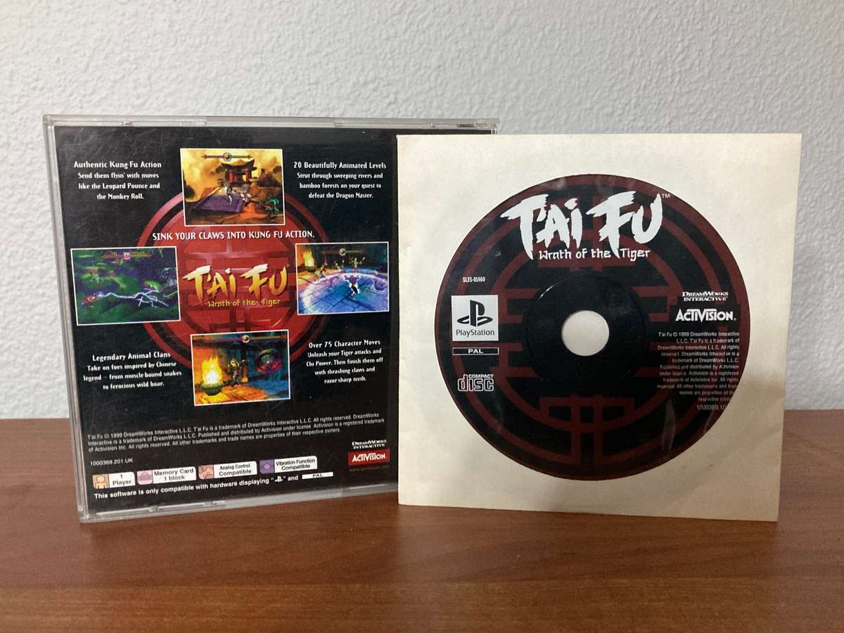 T`ai Fu: Wrath of the Tiger - PlayStation 1 (PS1) - Black Label - PAL