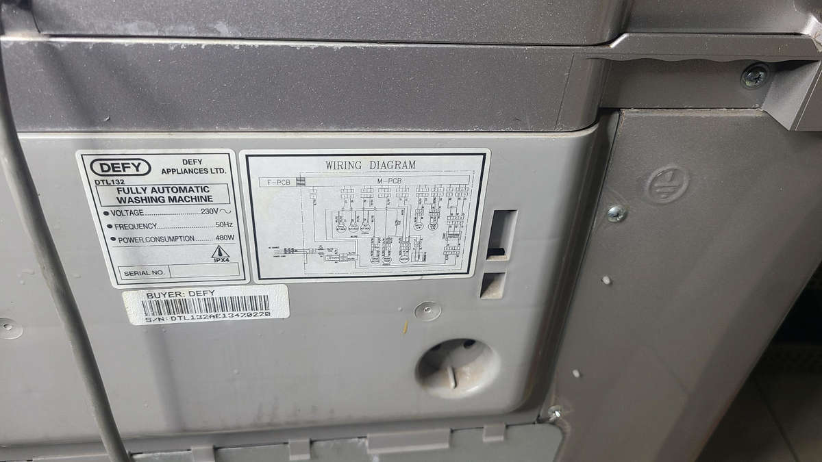 13kg defy top loader washing machine