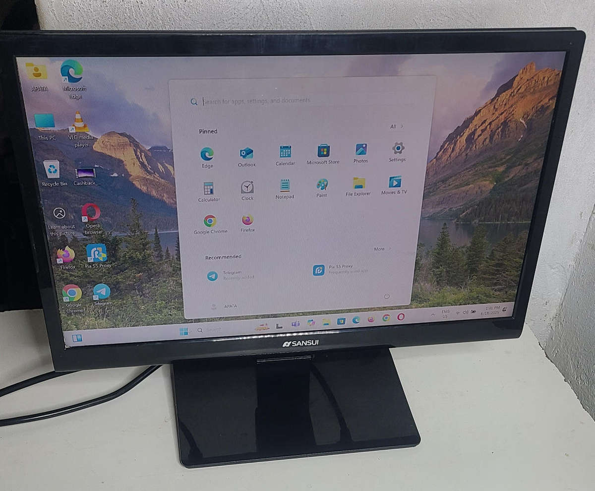 SANSUI LED MONITOR 20inch HDMI screen