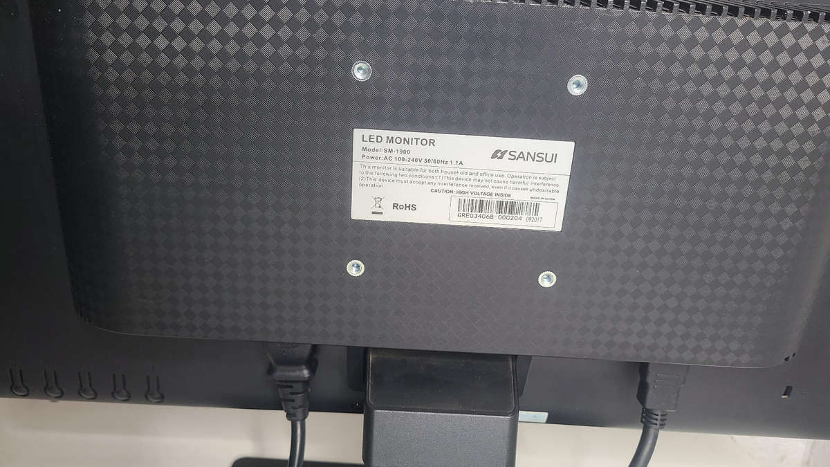 SANSUI LED MONITOR 20inch HDMI screen