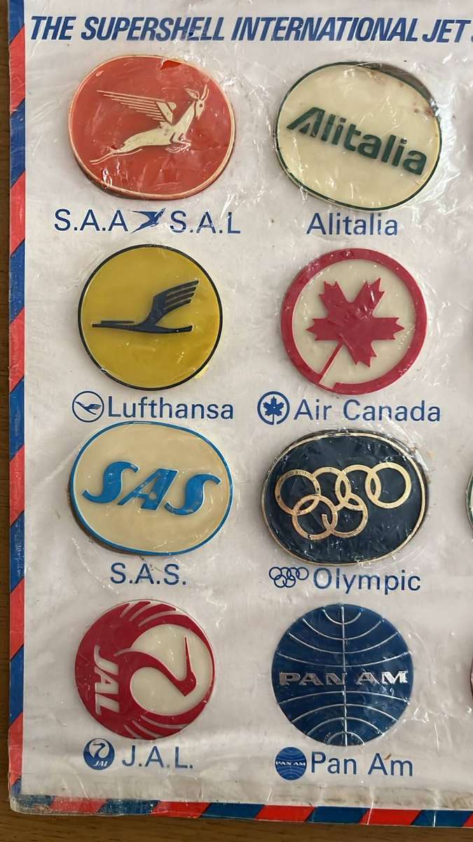 The Supershell International Jet Set AIrline Logo's Set