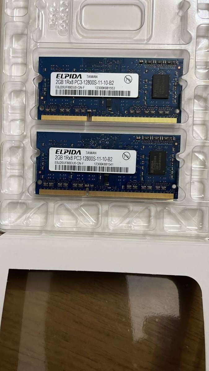 RAM Memory Cards x 2, details below