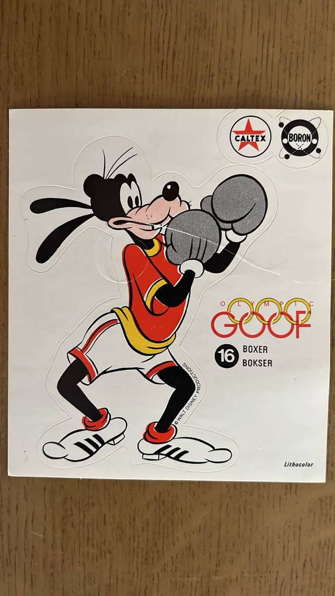 Caltex Goofy Olympics Sticker x 5
