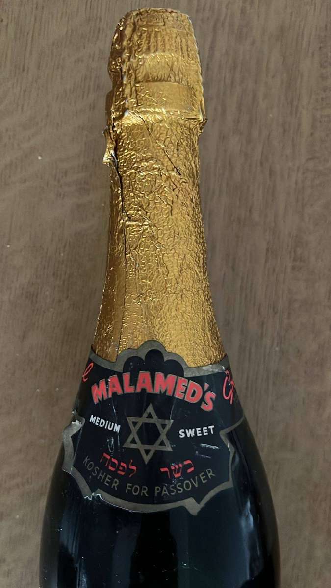 Malamed's Grand Carmel Sparkling Wine, details below
