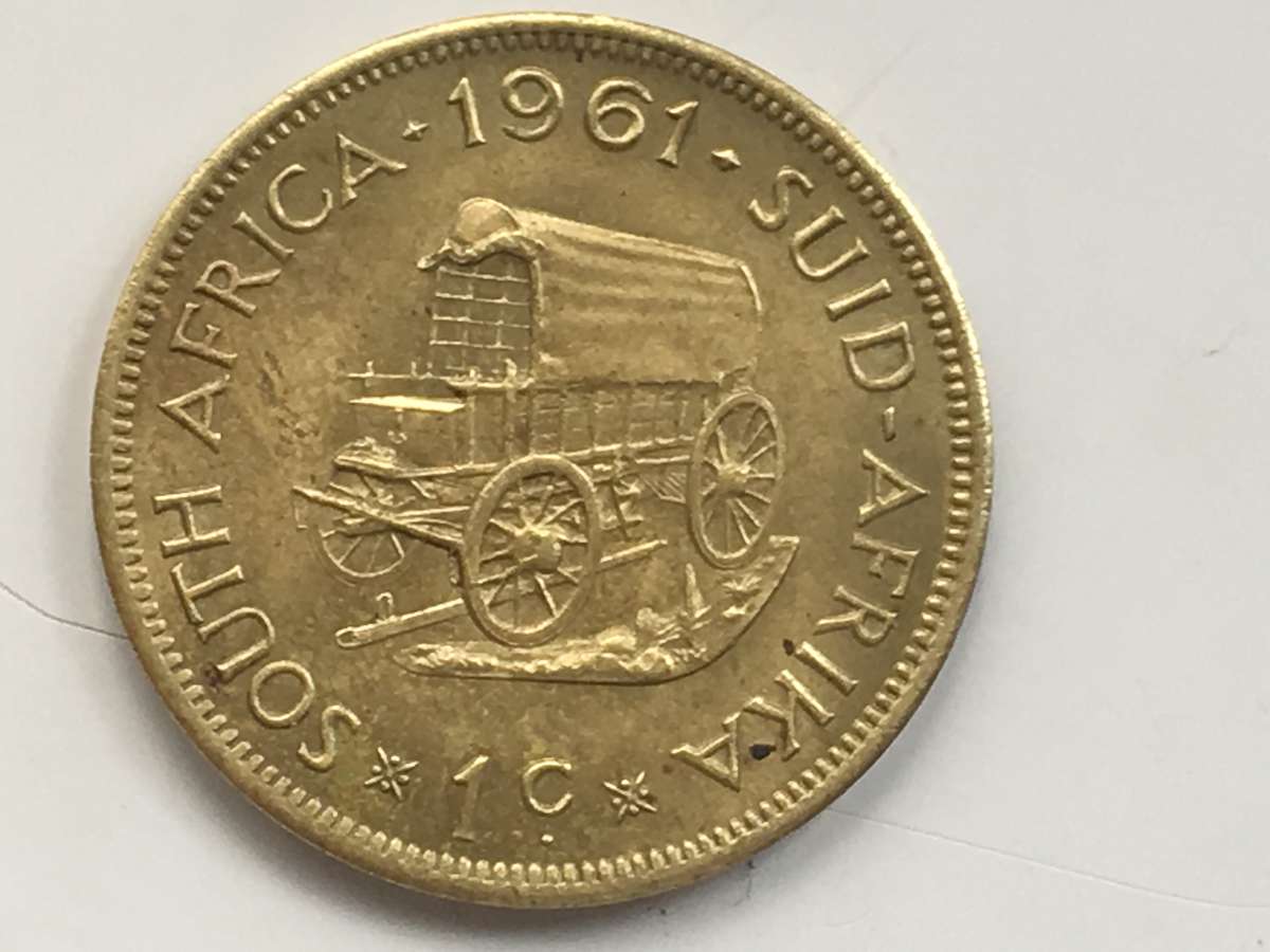 1 Cent, South Africa, 1961 - KM# 57 (Mint -State)