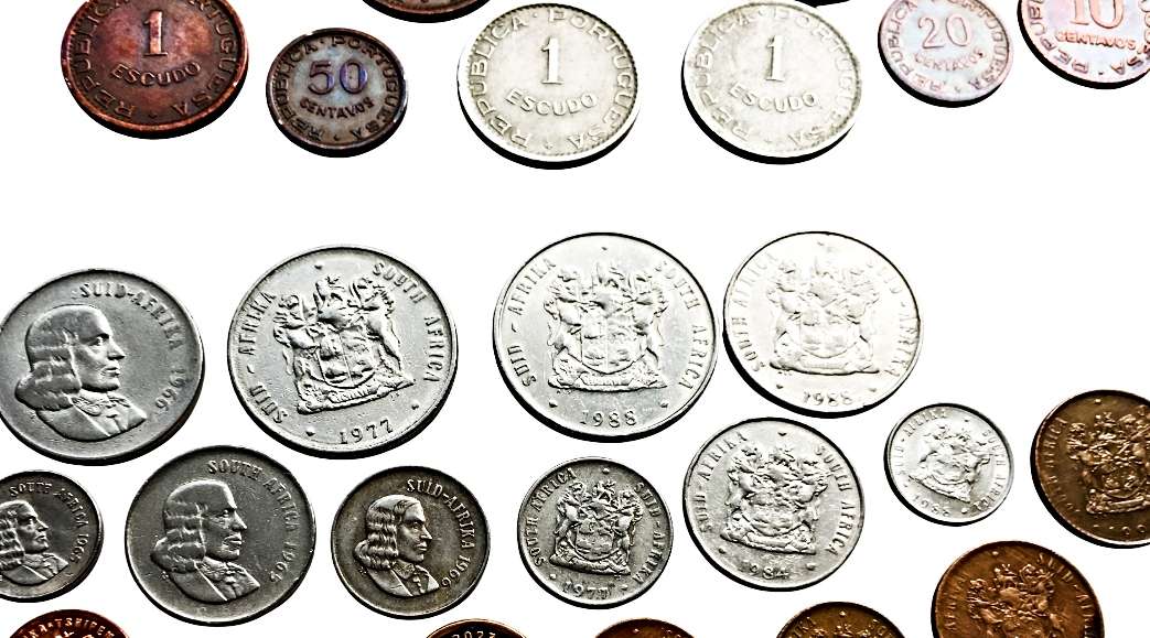 Lot of 20 Rare Collectable Coins from Republic of Portugal from 1940 to 2019 + 20 South African Coin