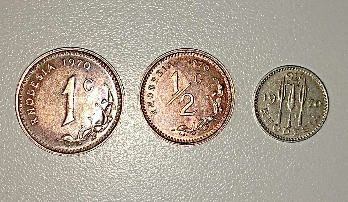 Rhodesia 1970 Coin Set Unc.