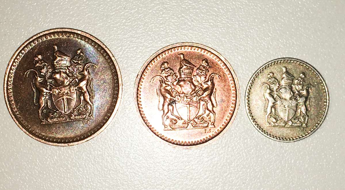 Rhodesia 1970 Coin Set Unc.