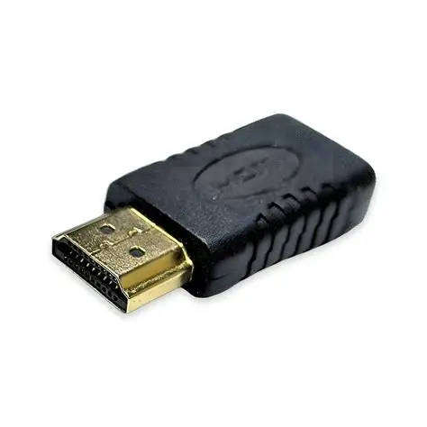 HDMI 180- Degree Male to Female Adapter - Black