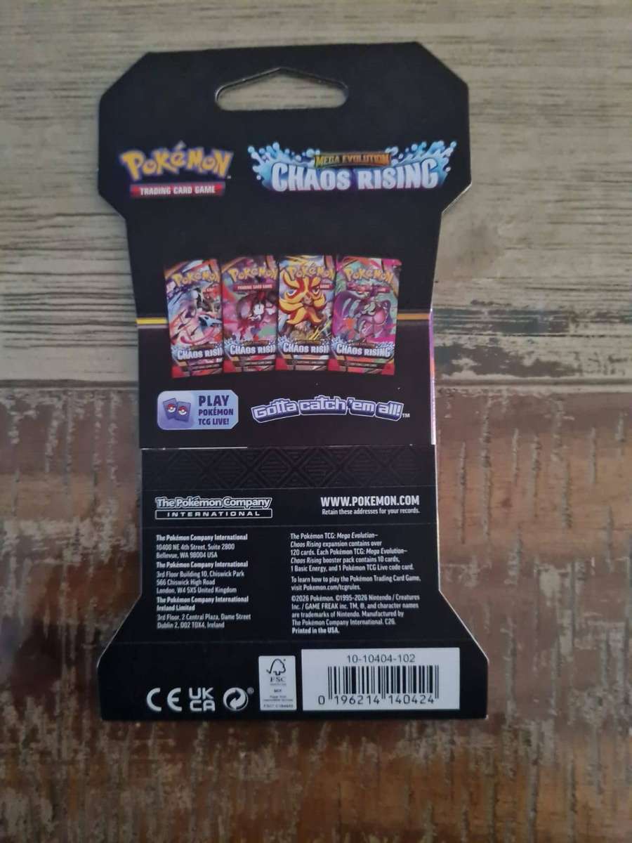 Pokémon TCG: Mega Evolution Chaos Rising Booster Pack