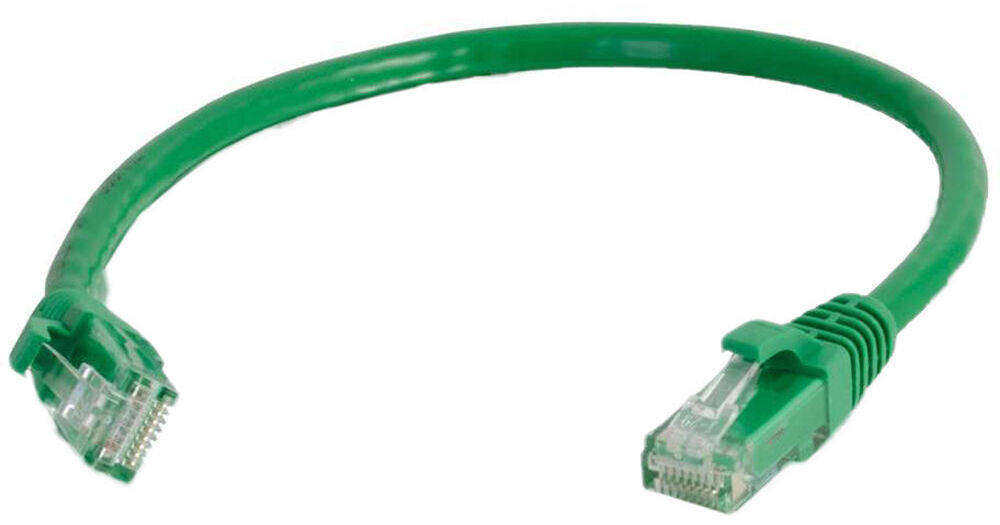Premium Line CAT5E Moulded Flylead Network Cable, 0.5 Meter Length, Green