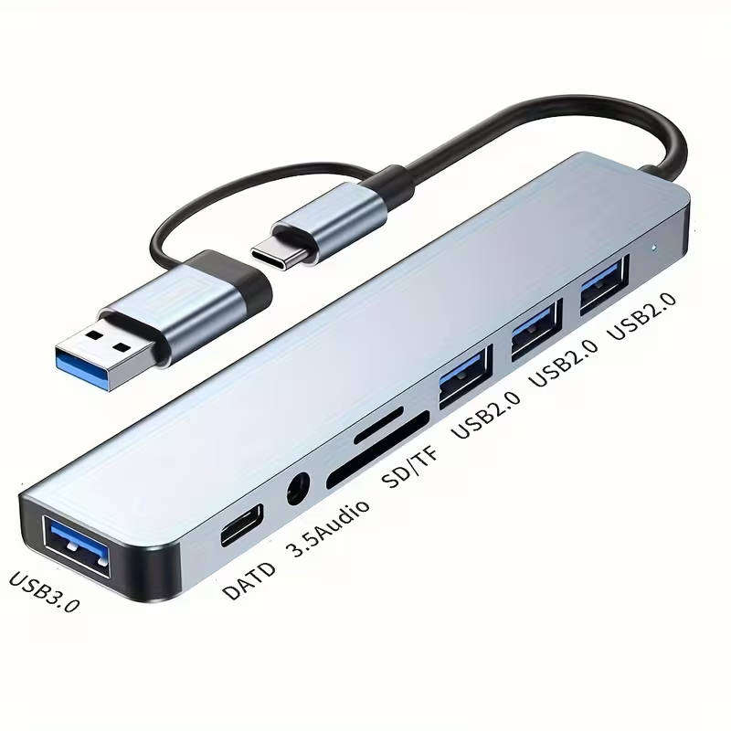 8-In-1 USB C Hub with Audio Jack