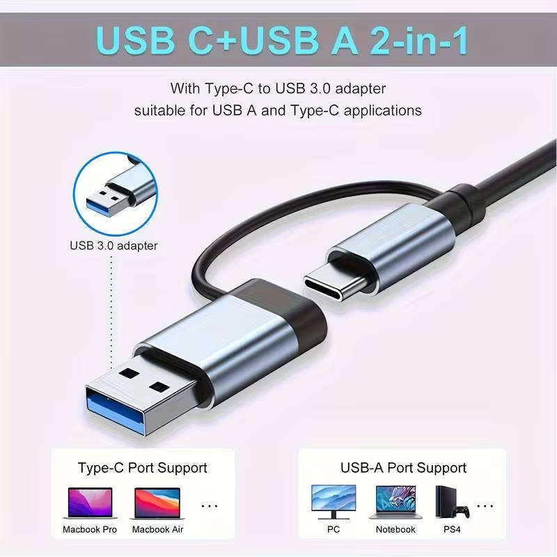 8-In-1 USB C Hub with Audio Jack