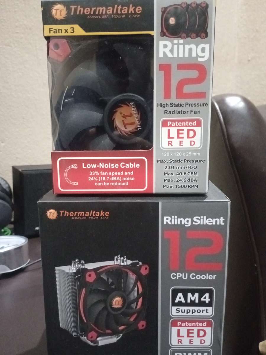 Thermaltake CPU cooler and Fans