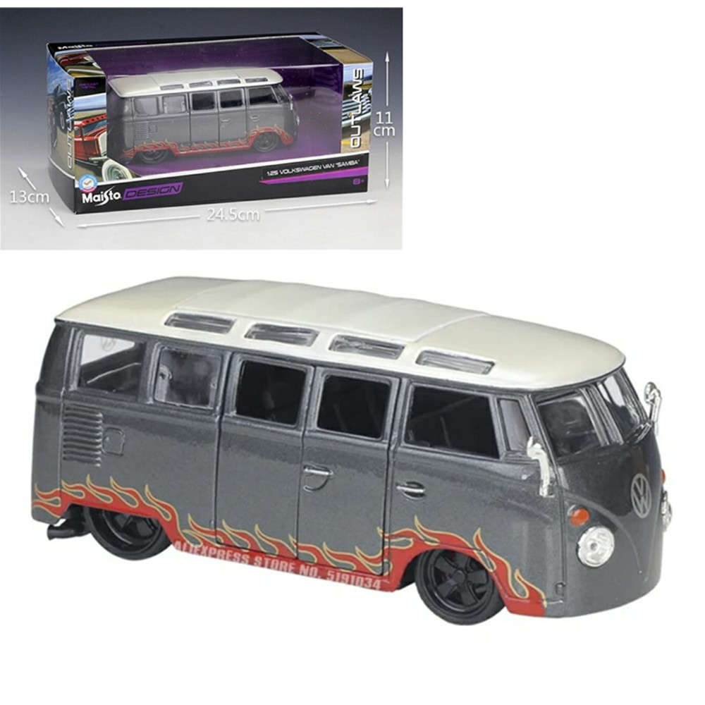Maisto 1:25 Volkswagen VAN SAMBA Alloy Diecast Car MODEL Model Car Collectable Car Gift Collection