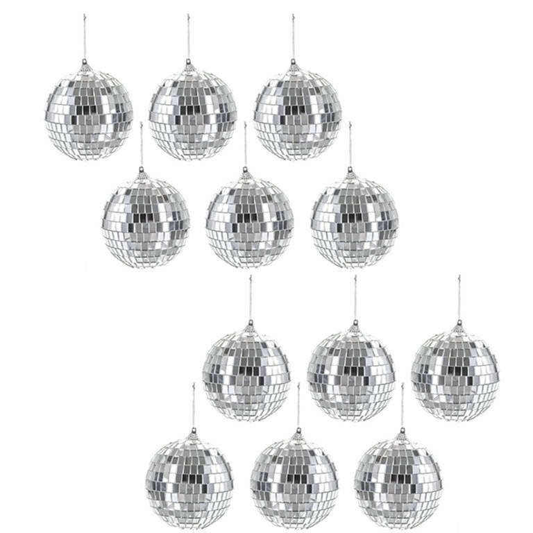12 Piece 4cm Mirror Ball for Disco, Wedding or Party Reflective Round Hanging Decoration
