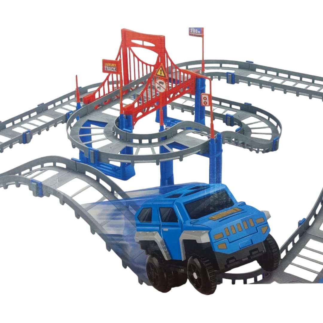 Battery Operated - Racing Track Game Car Racing Toy Car Track Set DIY