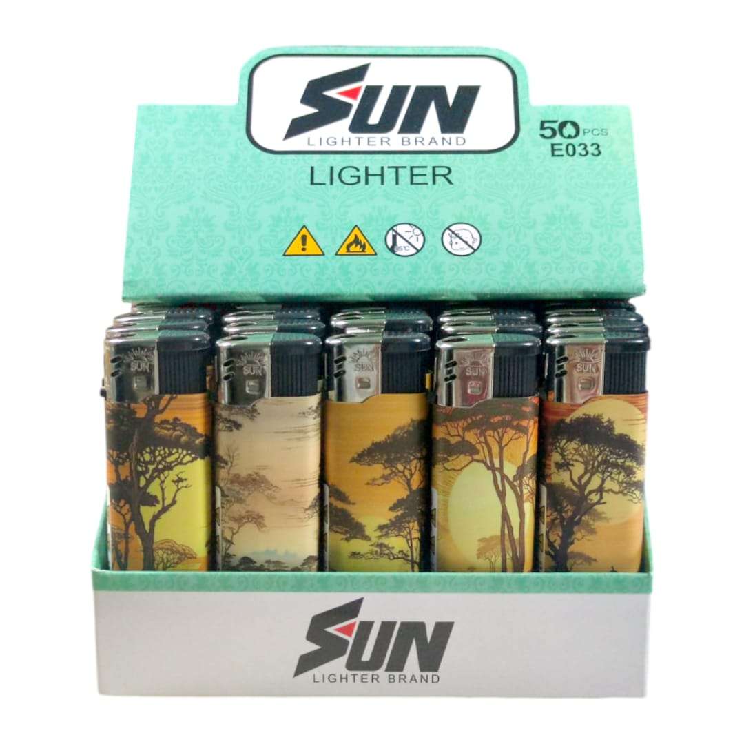 50pcs Per Box - Cigarette lighters Sun Lighter Sun - 2008 Certifies Lighter A
