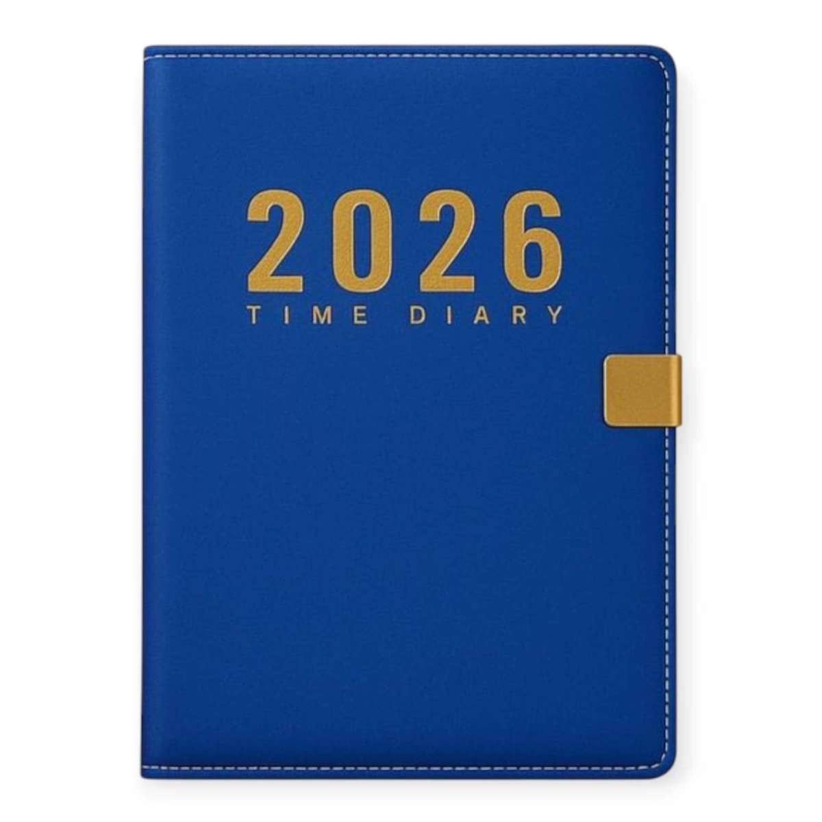 Elegant A5 PU Leather 2026 Diary Organizer Notebook Diary - Blue Color