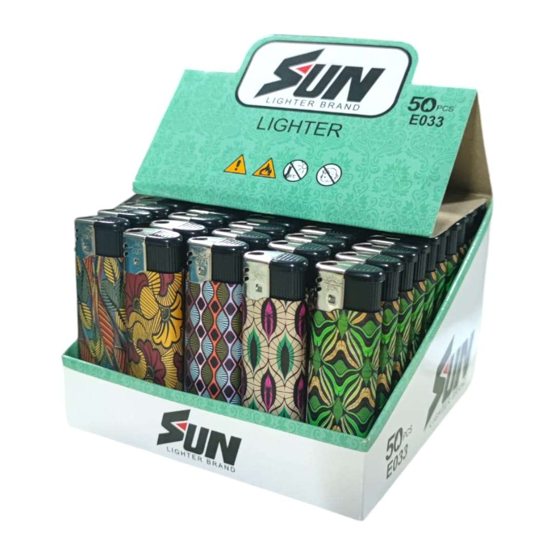 50pcs Per Box - Cigarette lighters Sun Lighter Sun|2008 Certifies Lighter C