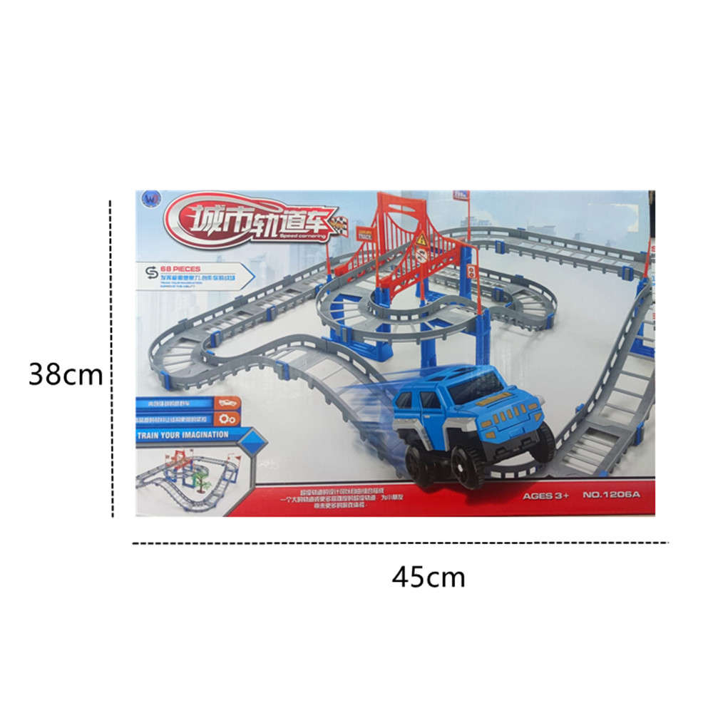 Battery Operated - Racing Track Game Car Racing Toy Car Track Set DIY