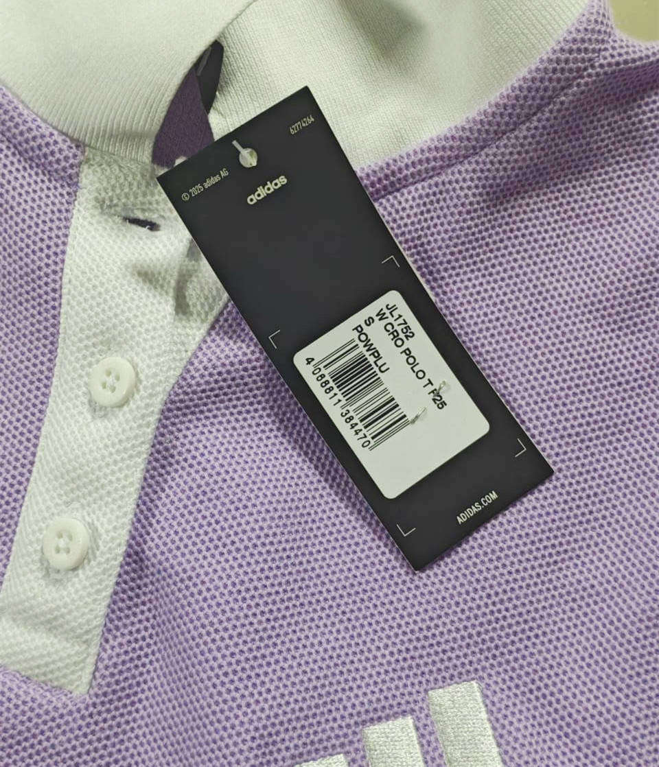 Lavender Adidas polo shirt - Unwanted Gift - Brand New - Size: S