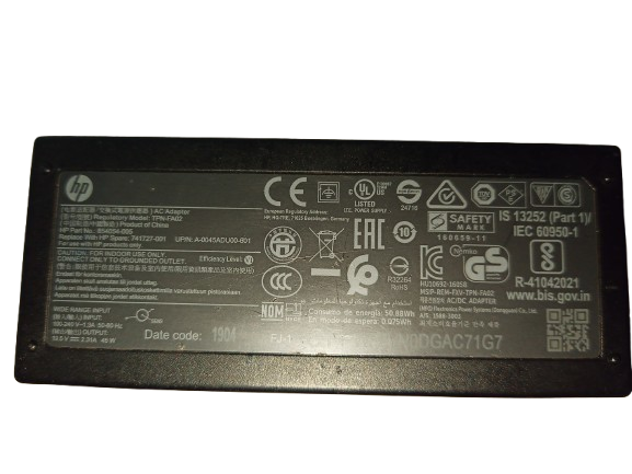 Genuine Original HP TPN-FA02 19.5V 2.31A AC Power Adapter Charger **Tested-Working**