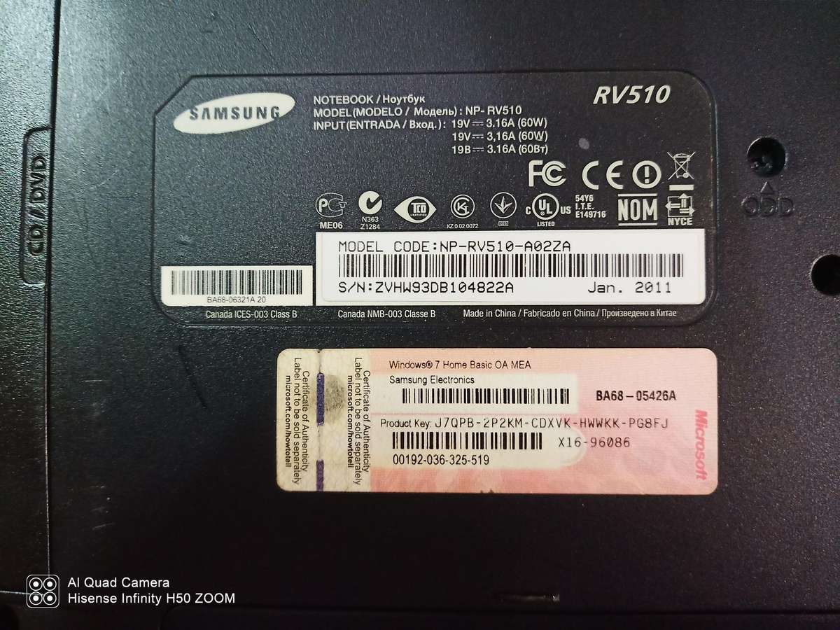 Samsung NP-R510 Laptop (Great Notebook for student or work) **Warranty**