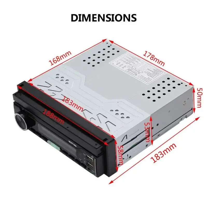 7 Inch Single BT Din BT MP5 Player with Touchscreen Car Stereo FM Radio android Mirror link