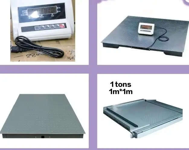 1 Ton Industrial Scale 1000kg Digital Scale 1Mx1M