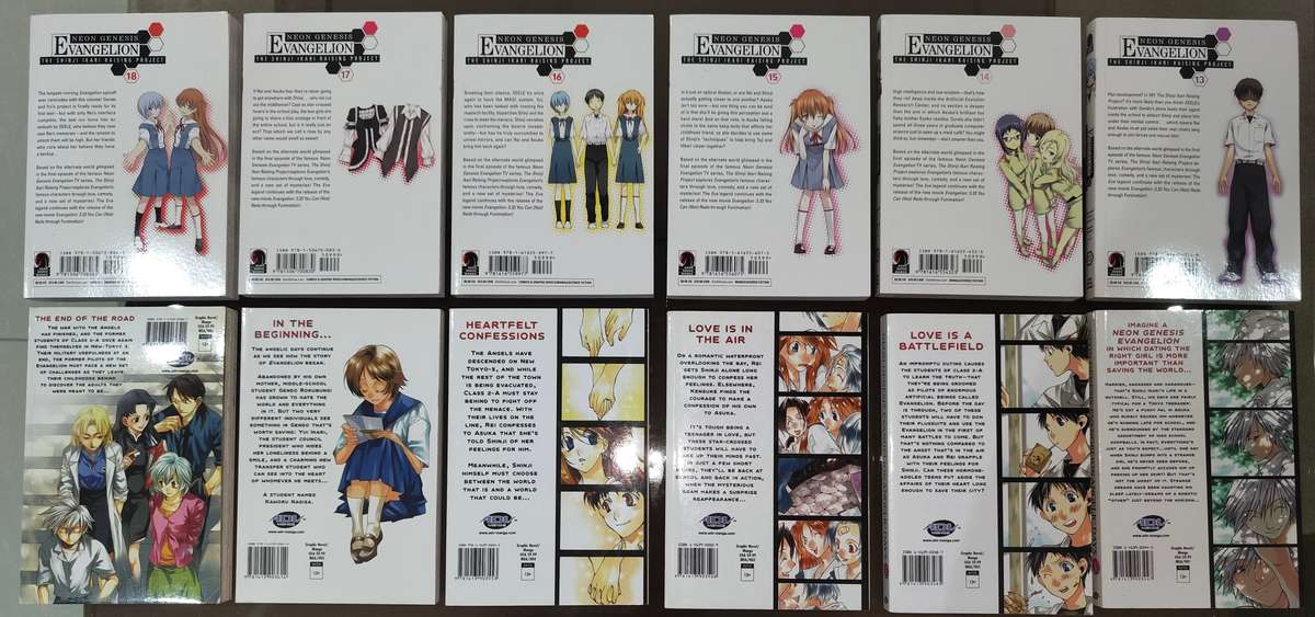 EVANGELION COMPLETE MANGA COLLECTION AND SPIN-OFFS
