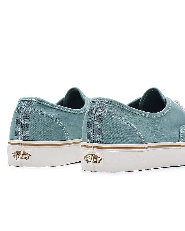 VANS Authentic Embroidered Check Shoes (trellis) Men, Green, Size 10